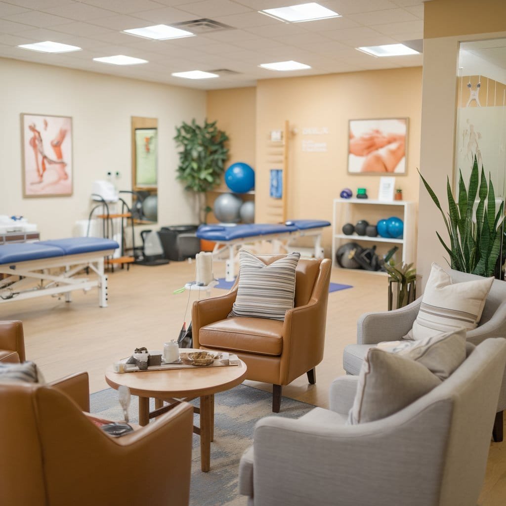 a photo of a physiotherapy clinic reception