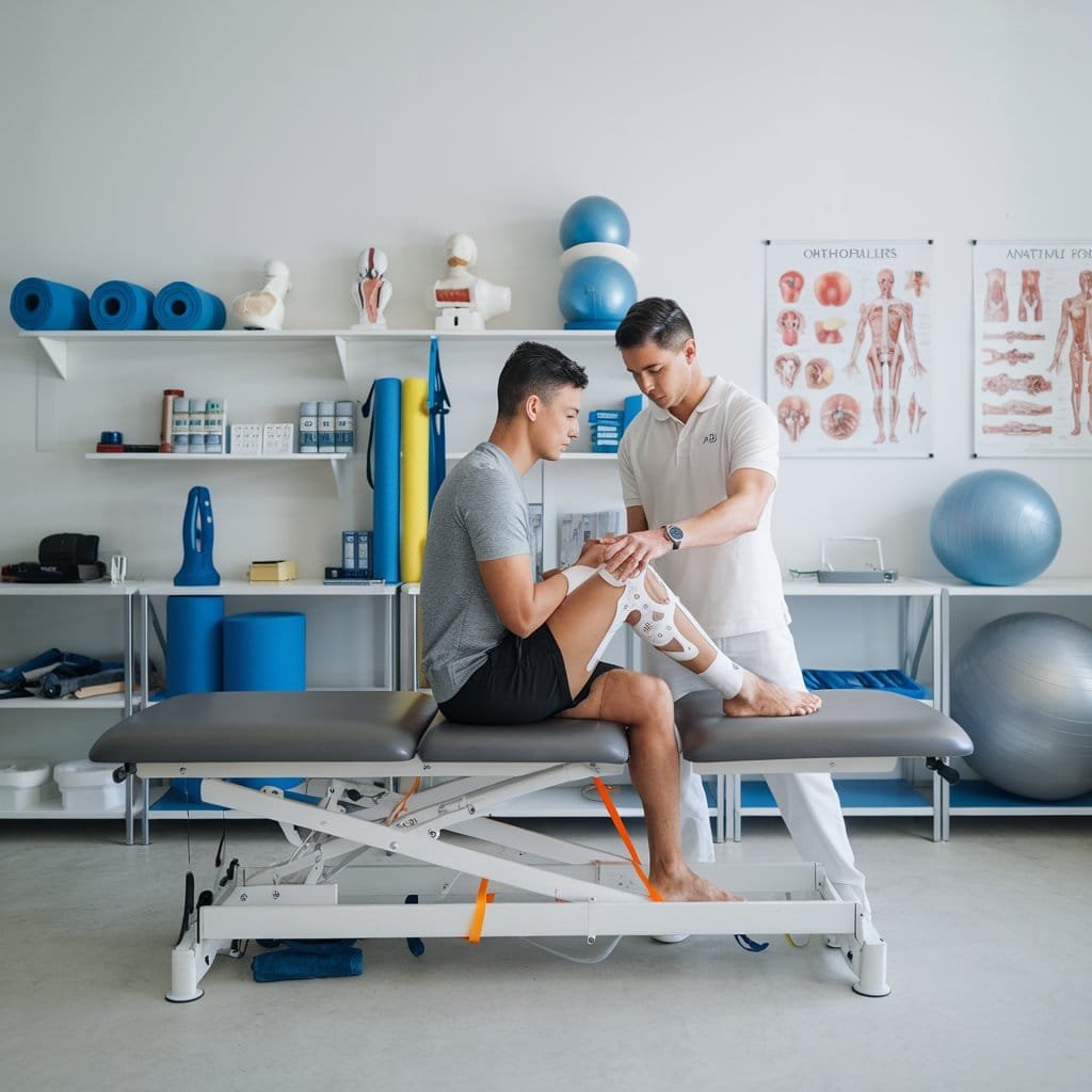 a photo of an orthopedic physiotherapy
